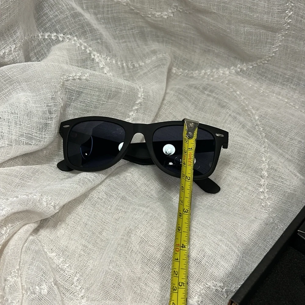 NWT Wayfarer style sunglasses with two interchangeable mirror lenses